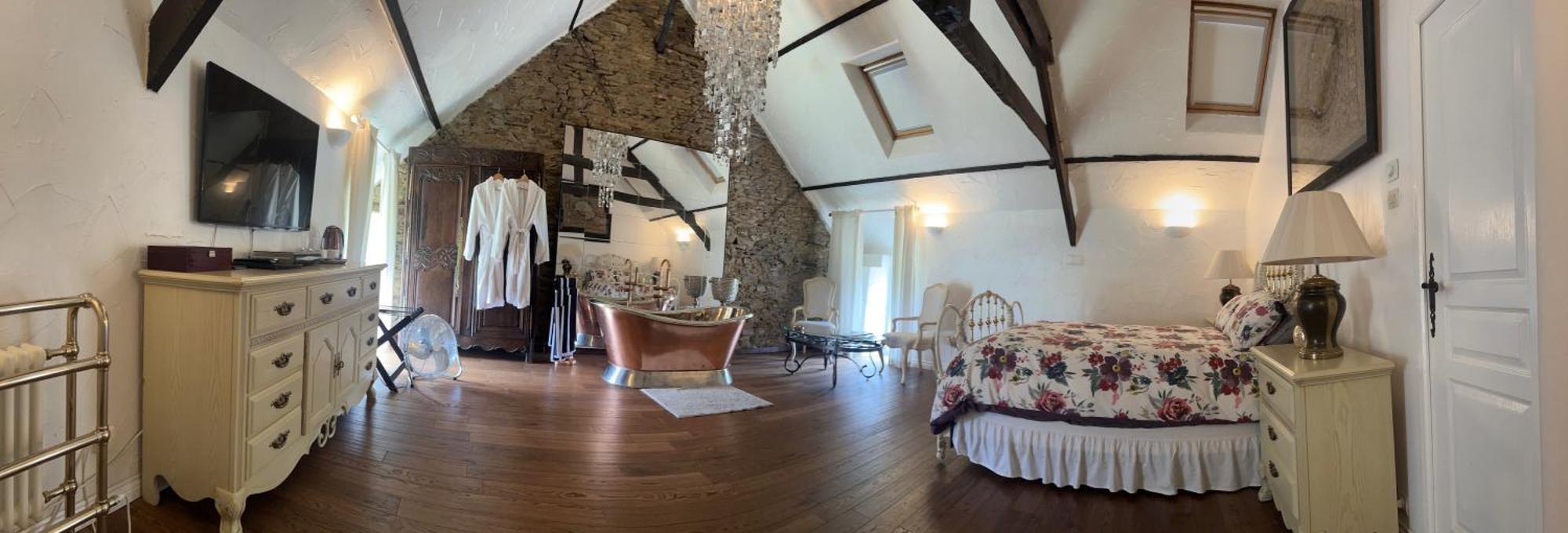 Chez Thomas 7 Route Du Monde Ancien Bed & Breakfast Saint-Georges-D'Aunay Dış mekan fotoğraf